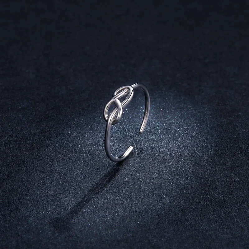(slika za) Srebrni neskončni odprti prstan v stilu Pandora - BSR143 - Ogled 5