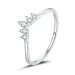 Srebrni princesin kronski prstan v slogu Pandora - SCR686