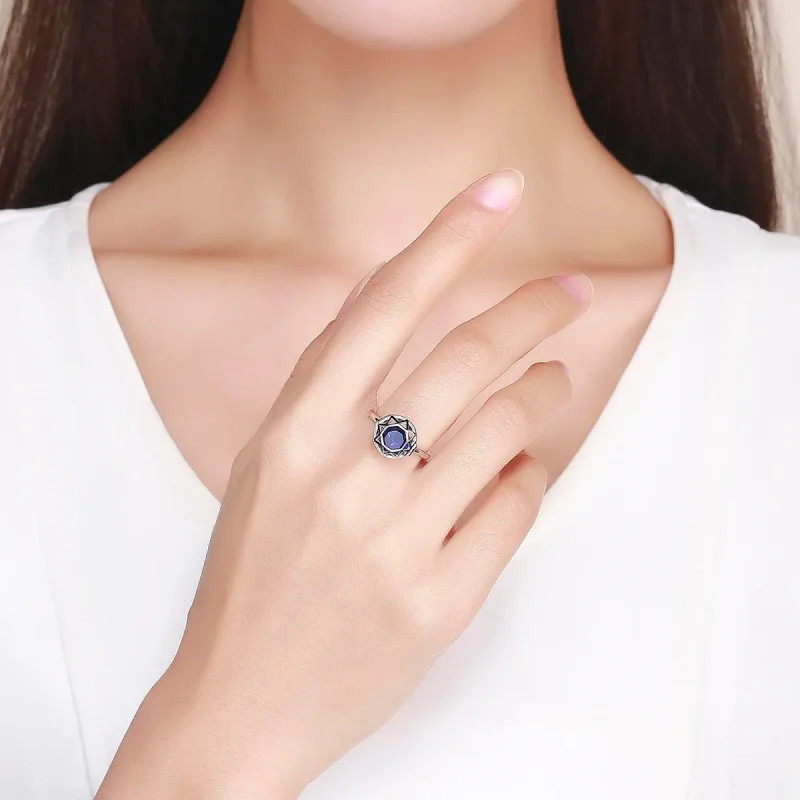 (slika za) Srebrni prstan iz pričevanja ljubezni v slogu Pandora - SCR492 - Ogled 7