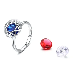 (slika za) Srebrni prstan iz pričevanja ljubezni v slogu Pandora - SCR492