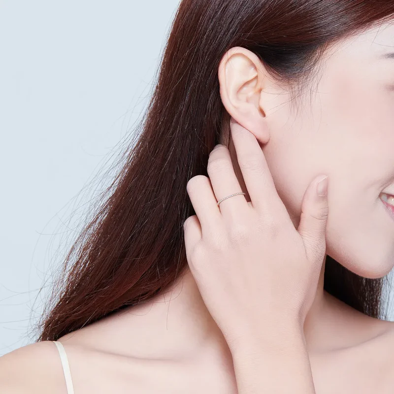 (slika za) Srebrni prstan s perlami v stilu Pandora - SCR574 - Ogled 7