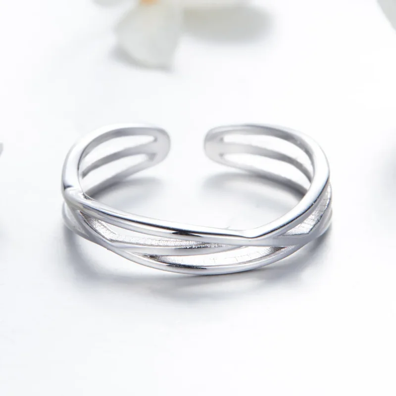 (slika za) Srebrni prstan za potovanje skozi čas v stilu Pandora - SCR483 - Ogled 3