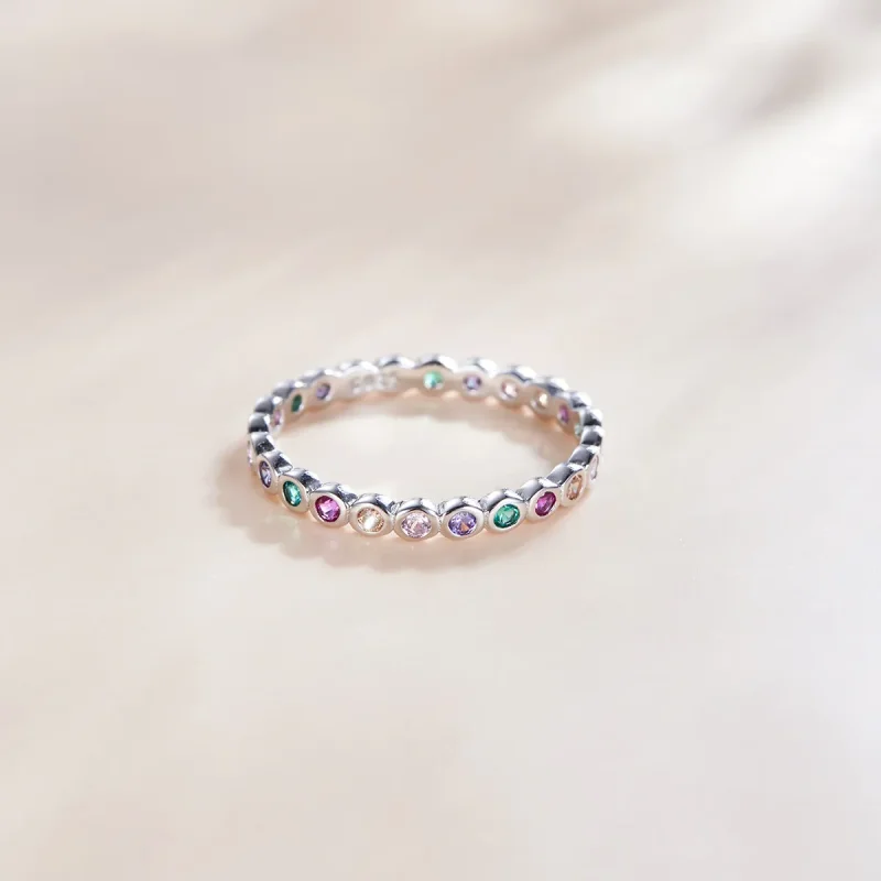 (slika za) Srebrni prstan za srečo v stilu Pandora - SCR714 - Ogled 3