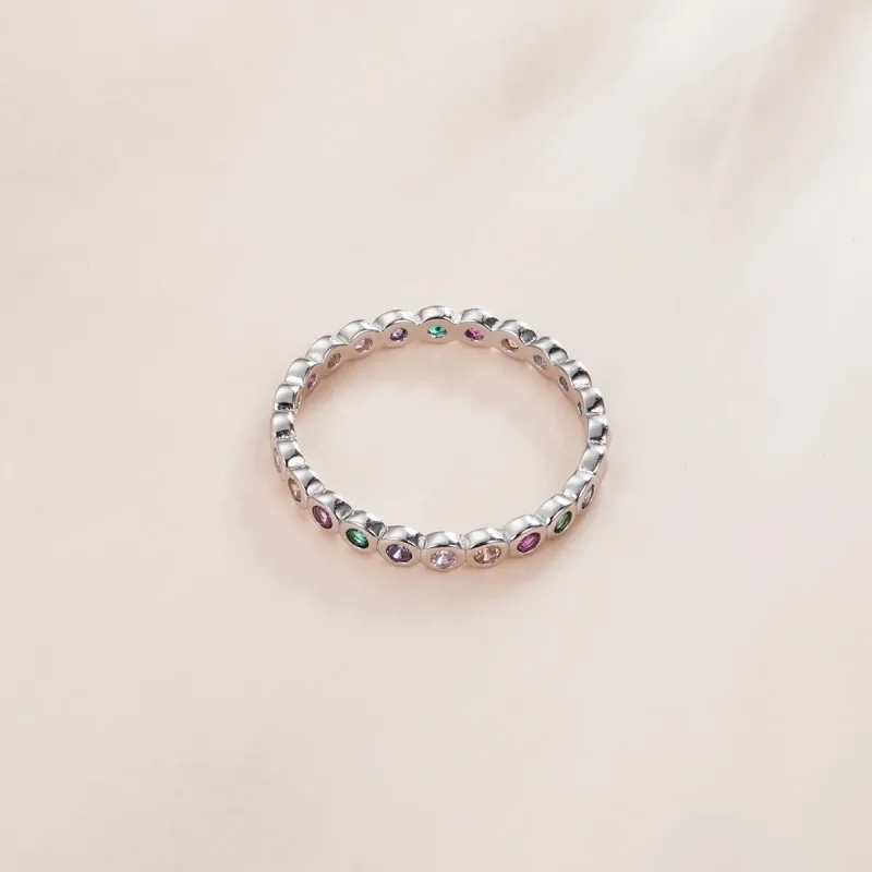 (slika za) Srebrni prstan za srečo v stilu Pandora - SCR714 - Ogled 4