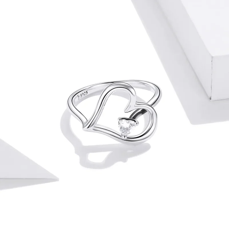 (slika za) Srebrni sijoči prstan za želje v stilu Pandora - SCR700 - Ogled 4