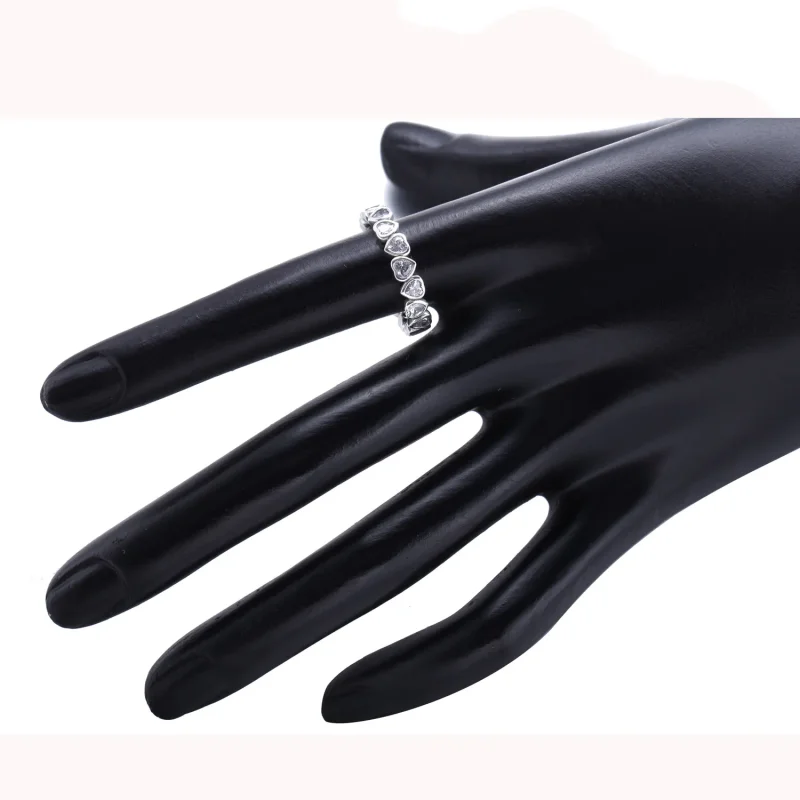 (slika za) PANDORA Bleščeči prstan v obliki srca - 190897CZ - Ogled 3