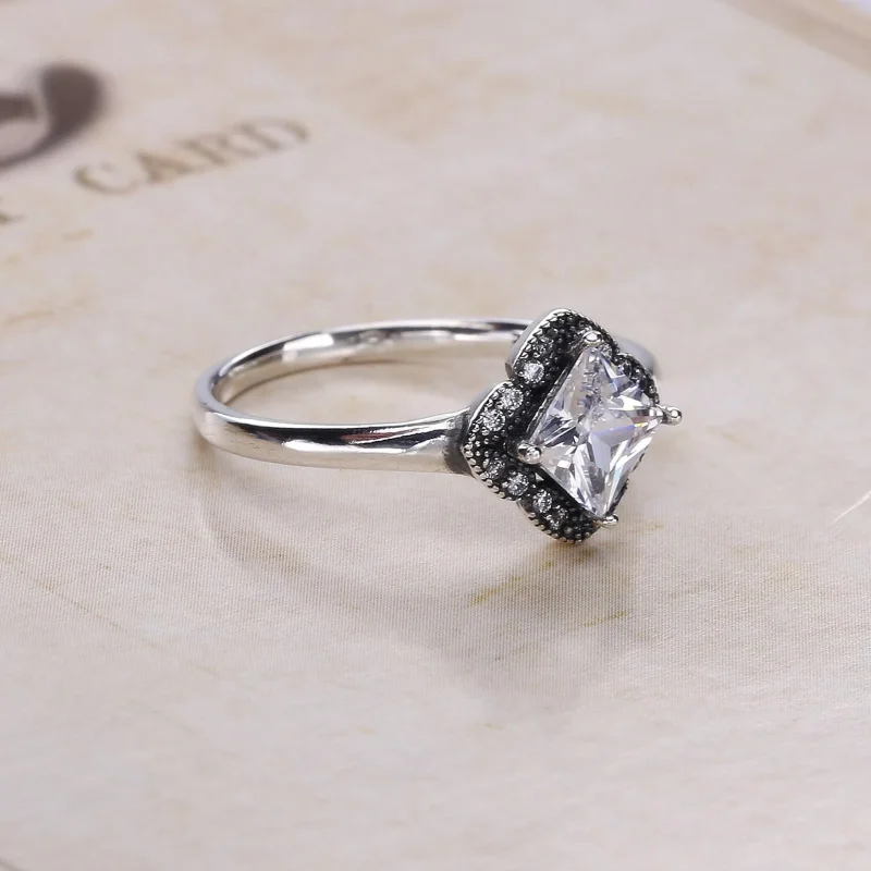 (slika za) PANDORA Crystallized Floral Fancy Prstan - 190966CZ - Ogled 3