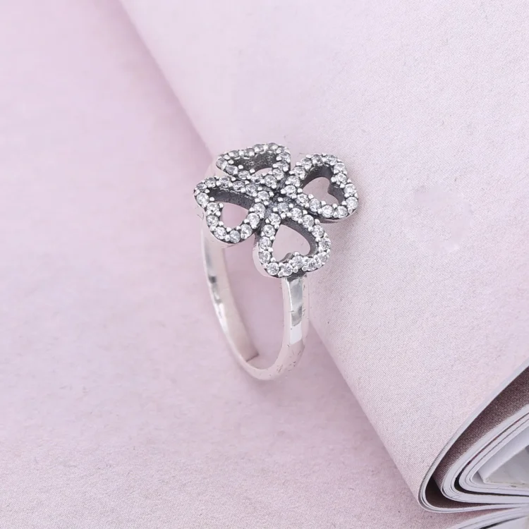 PANDORA Cvetni listi ljubezni, prozorni prstani Cz - 190978CZ