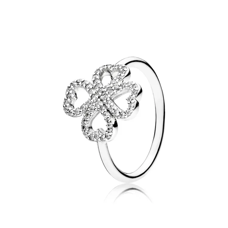 PANDORA Cvetni listi ljubezni, prozorni prstani Cz - 190978CZ