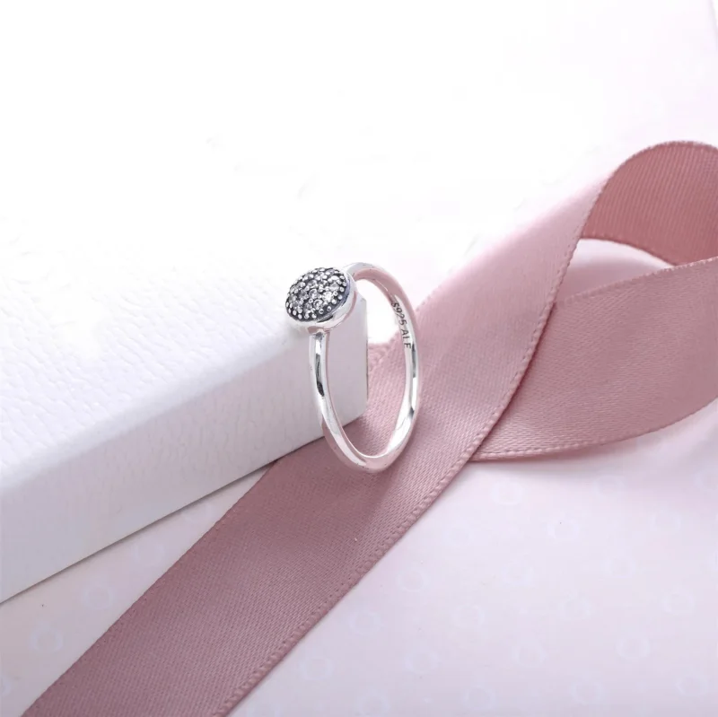 (slika za) PANDORA Dazzling Droplet Pave Ring - 191009CZ - Ogled 2