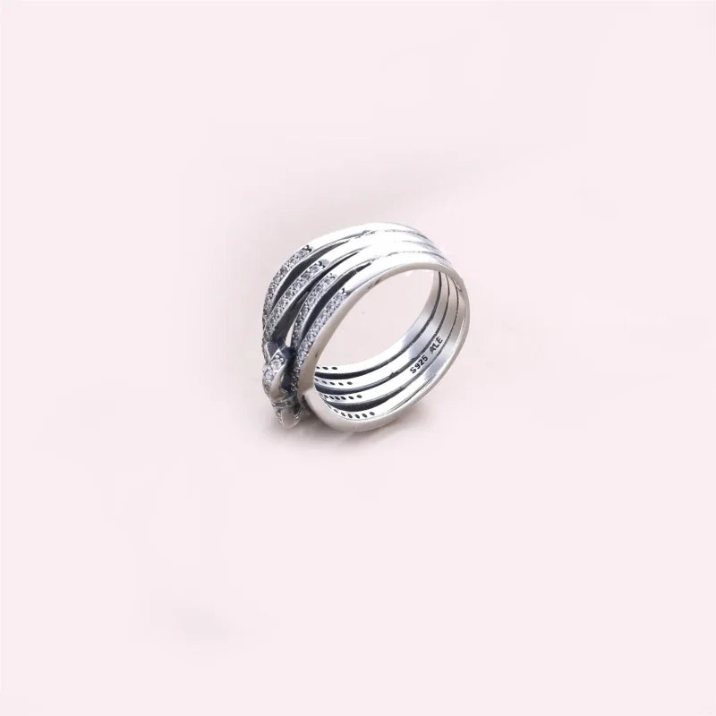 (slika za) PANDORA Delicate Sentiments, prozorni prstani Cz - 190995CZ - Ogled 3