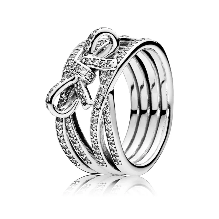 PANDORA Delicate Sentiments, prozorni prstani Cz - 190995CZ