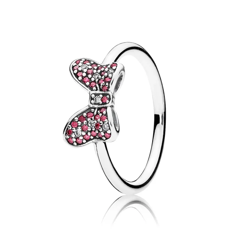 (slika za) PANDORA Disney, Minnie's Sparkling Bow Rings - 190956CZR - Slika izdelka