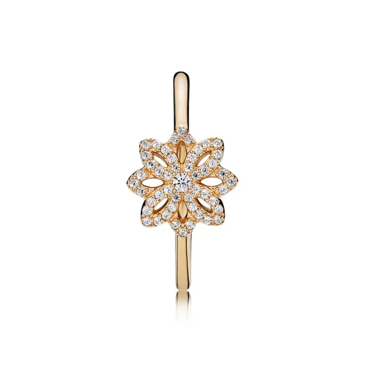 PANDORA Lace Botanique, prozorni prstani Cz - 150182CZ