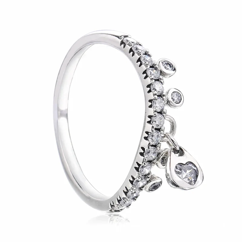 (slika za) PANDORA lestenec Droplets Ring, prozoren CZ - 197108CZ - Ogled 2