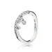 PANDORA lestenec Droplets Ring, prozoren CZ - 197108CZ