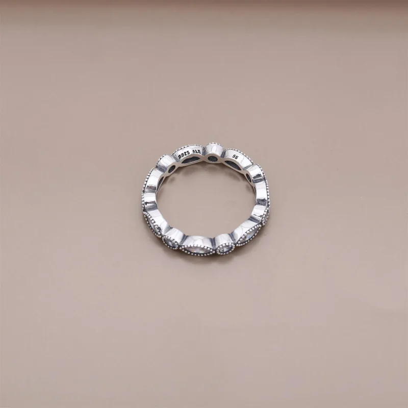 (slika za) PANDORA Privlačen briljanten prstan Markiza - 190940CZ - Ogled 3