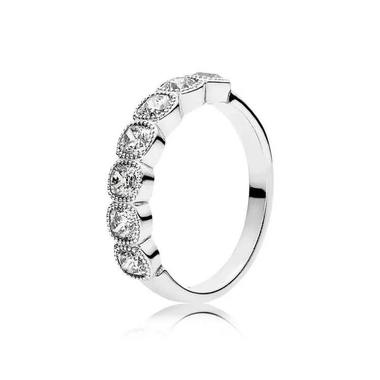 PANDORA Privlačna blazina, prozoren prstan CZ - 191019CZ