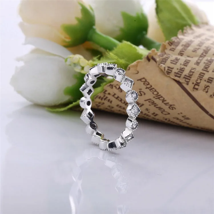 PANDORA Privlačna briljantna princesa s prozornim prstanom CZ - 190943CZ