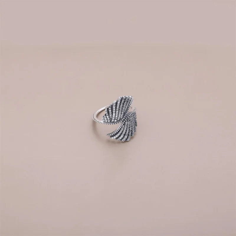 (slika za) PANDORA prstan Majestic Feathers - 190960CZ - Ogled 2