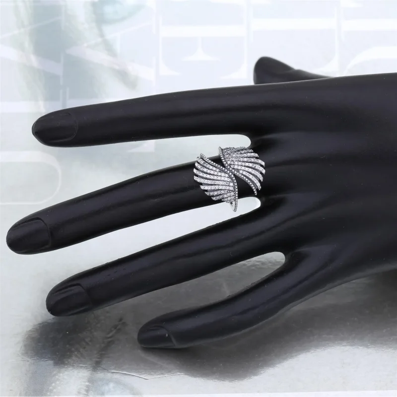 (slika za) PANDORA prstan Majestic Feathers - 190960CZ - Ogled 4