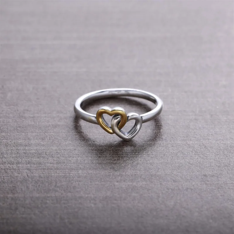 (slika za) PANDORA prstan s prepletenimi srci - 190927 - Ogled 3