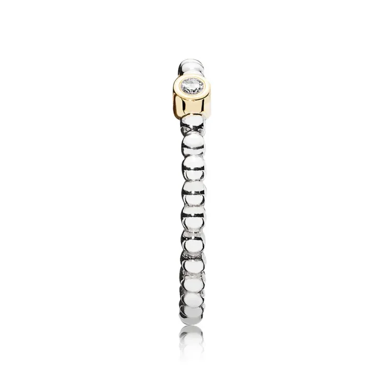 PANDORA Prstan Večerna zvezda, ki ga je mogoče zložiti, diamant - 190214D