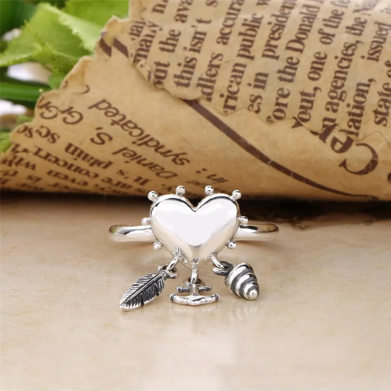 (slika za) PANDORA prstan z duhovnimi simboli - 197187 - Ogled 3