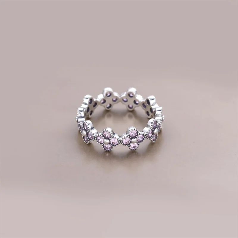 (slika za) PANDORA Prstan z orientalskimi cvetovi - 191000CZ - Ogled 2