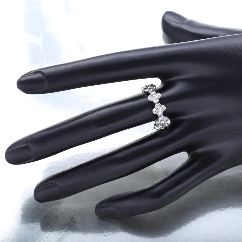 (slika za) PANDORA Prstan z orientalskimi cvetovi - 191000CZ - Ogled 7