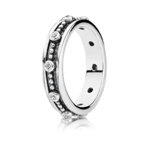 (slika za) PANDORA Royalty, prozoren prstan CZ - 190882CZ