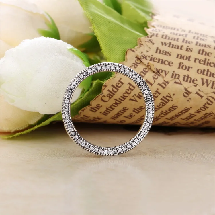 PANDORA Signature Hearts of PANDORA prstan, prozoren CZ - 197437CZ