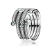 PANDORA Svetleč ocean, prozorni prstani Frosty Mint Cz - 191002CZF PANDORA Svetleč ocean, prozorni prstani Frosty Mint Cz - 191002CZF