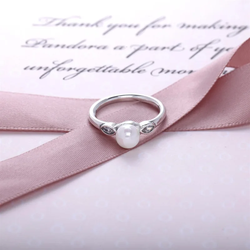 (slika za) PANDORA svetleči prstan z listi - 190964P - Ogled 2