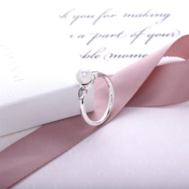 (slika za) PANDORA svetleči prstan z listi - 190964P - Ogled 3