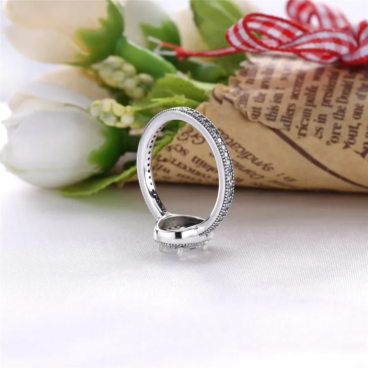 PANDORA Vintage Elegance s prozornim prstanom CZ - 191017CZ