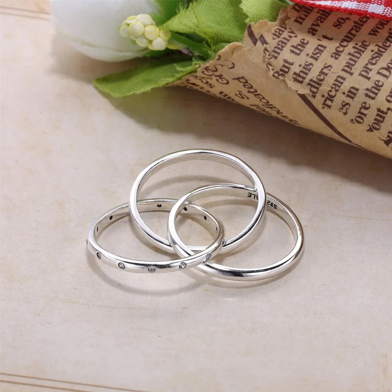 (slika za) PANDORA vrtinčasta simetrija, prozoren prstan CZ - 191034CZ - Ogled 3