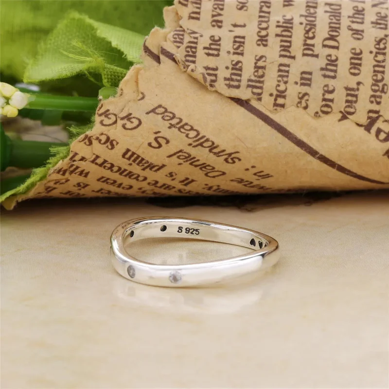 (slika za) PANDORA vrtinčasti obročki kapljic, prozoren CZ - 197113CZ - Ogled 5