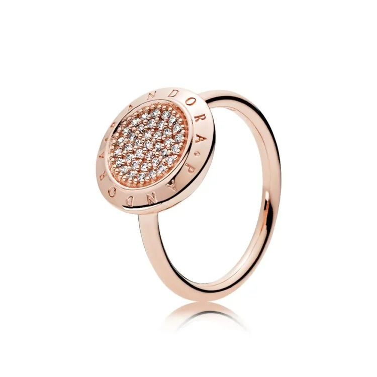 Podpis PANDORA Rose™, prozoren prstan CZ - 180912cz
