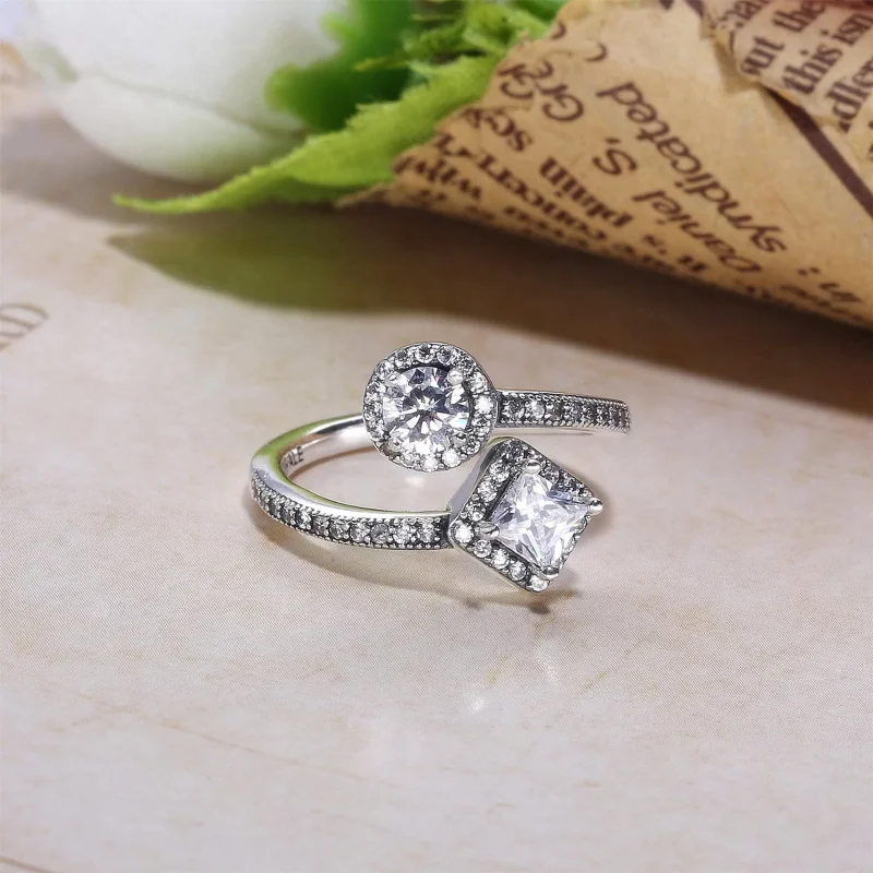 (slika za) Prstan abstraktne elegance PANDORA - 191031CZ - Ogled 2