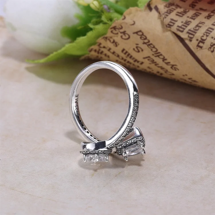 Prstan abstraktne elegance PANDORA - 191031CZ