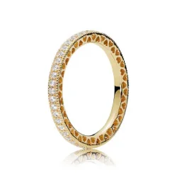 Prstan Hearts of PANDORA, PANDORA Shine™ Clear CZ - 167076CZ