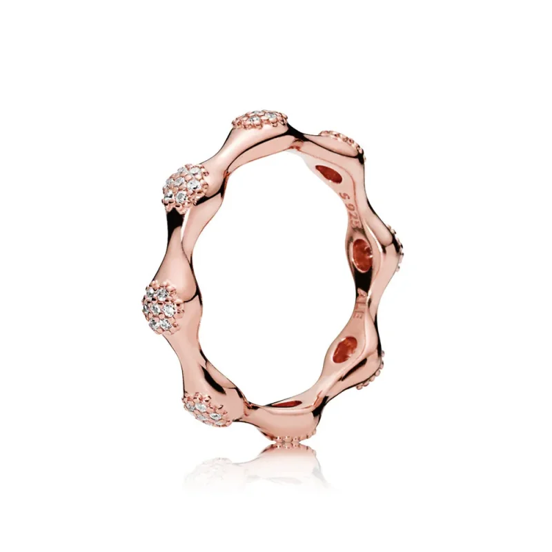 (slika za) Prstan Modern LovePods™, PANDORA Rose™ & Clear CZ - 187295CZ - Slika izdelka