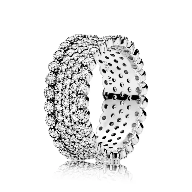 (slika za) Prstan PANDORA Lavish Sparkle Clear CZ - 196313CZ - Slika izdelka