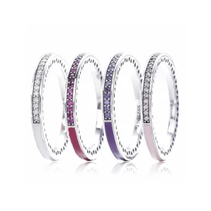 (slika za) Prstan s sijočimi srci iz PANDORE - 191011NCC