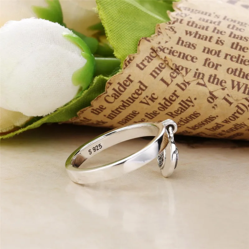 (slika za) Prstan s podpisom PANDORA, prozoren CZ - 197400CZ - Ogled 3