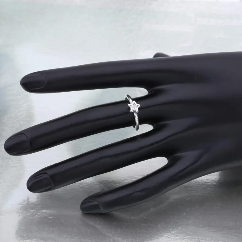 (slika za) Prstan Starshine PANDORA Solitaire - 190977CZ - Ogled 4