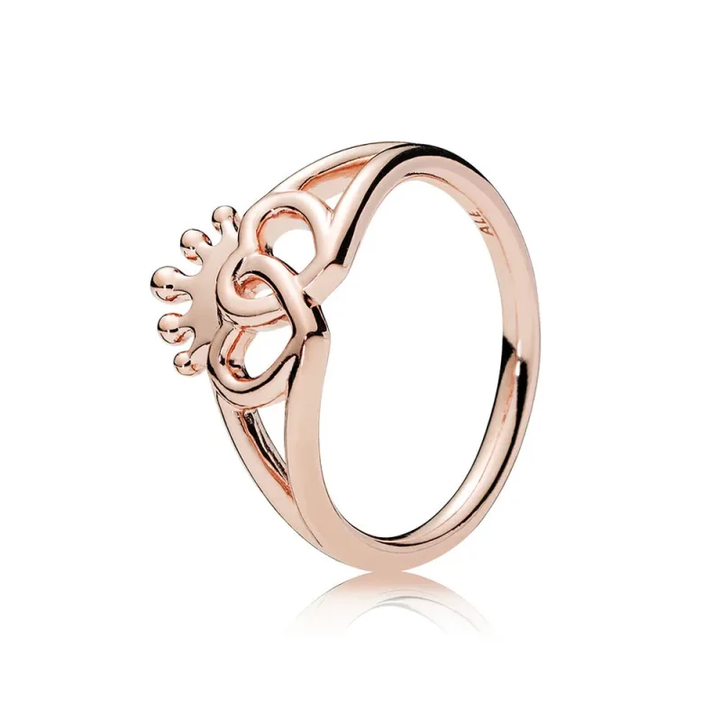 (slika za) Prstan United Regal Hearts, PANDORA Rose™ - 187685 - Slika izdelka
