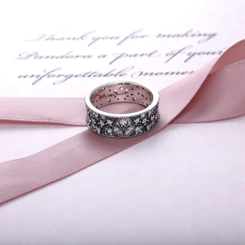 (slika za) Prstan z lesketajočimi listi PANDORA - 190965CZ - Ogled 2