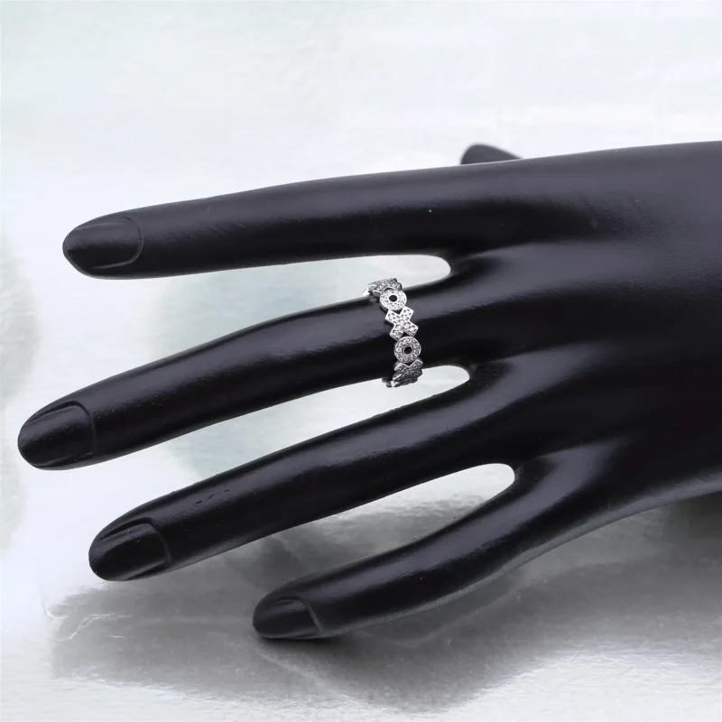 (slika za) Srebrni prstan PANDORA Xoxo s kubičnim cirkonijem - 190926CZ - Ogled 3